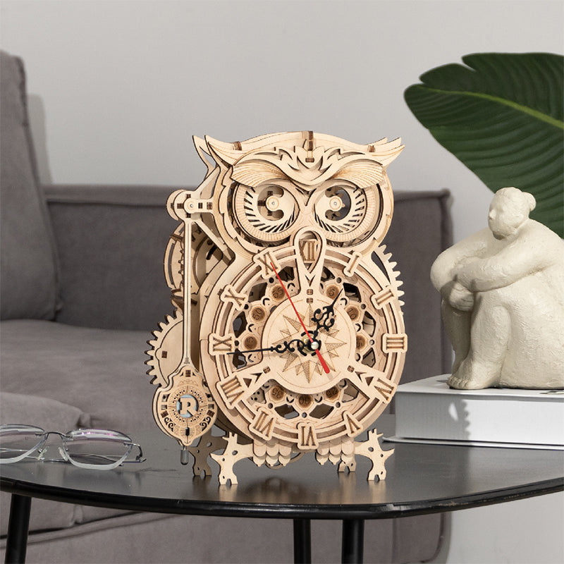 DIY Wooden Mechanical Owl Clock