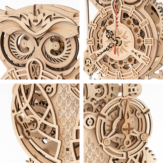 DIY Wooden Mechanical Owl Clock