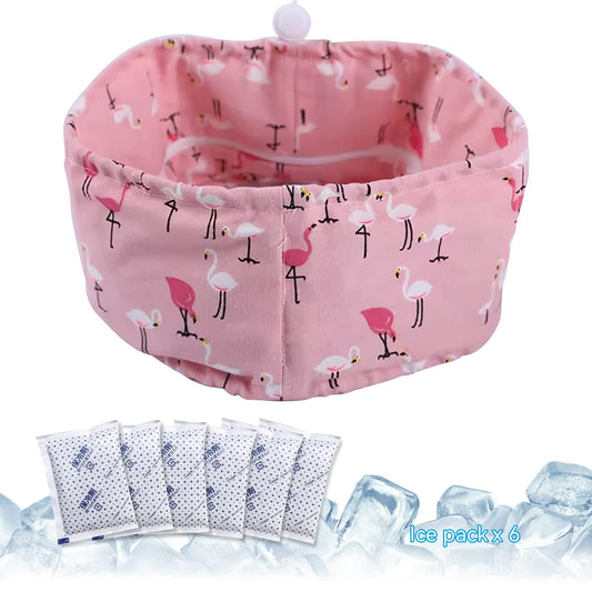 Dog Cooling Bandana & Collar with Ice Packs